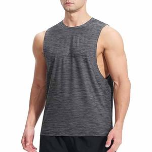Imprimé Muscle Fit plaine débardeurs hommes 100% coton respirant sans manches haut d'entraînement pour l'été téléchargé par robe sport - Product Image 2