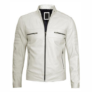 Veste en cuir d'hiver pour hommes de haute qualité Logo personnalisé couleur et taille avec tissu de toile de revêtement chaud - Product Image 2