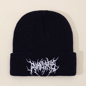 Gorro de punto acanalado, cálido, suave y acogedor, forrado de lana, ajustable, elegante, para exteriores, para clima frío - Product Image 2