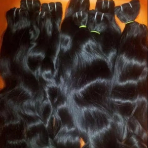 Raw Virgin Indian Remy Human Hair Extensions Super Double Drawn Top Grade Tangle-Free High Quality - Product Image 1