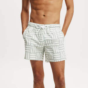 Respirant personnalisé hommes short de bain avec poches été séchage rapide plage maillots de bain Shorts pour hommes - Product Image 6