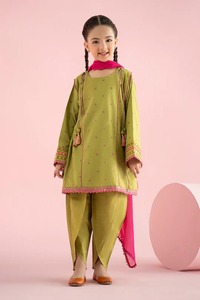 Lujo hecho a mano niños niñas Shalwar Kameez tradicional elegante fiesta ropa informal cómoda - Product Image 2