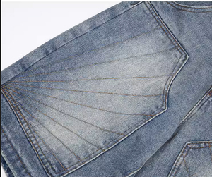 New Custom Jort High Quality Custom Vintage Washing Denim <b>Jeans</b> Shorts Pants for Men 2025 - Product Image 4