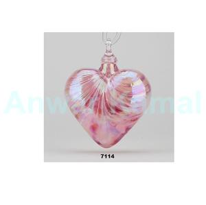Hot Selling High Quality <b>Pick</b> Glass Beautiful Heart Shape <b>Christmas</b> Hanging Ornaments for Home Wedding <b>Christmas</b> Tree Decoration - Product Image 1