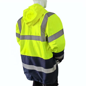 Chaquetas de Trabajo Impermeables y Cortavientos para Hombre, con Cremallera, Cálidas, Gruesas, de Alta Visibilidad y Reflectantes - Product Image 6