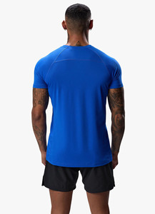 Tissu en polyester de haute qualité avec LOGO personnalisé T-shirts de sport de grande taille pour hommes, athlétiques de fitness à séchage rapide et respirant pour hommes - Product Image 3