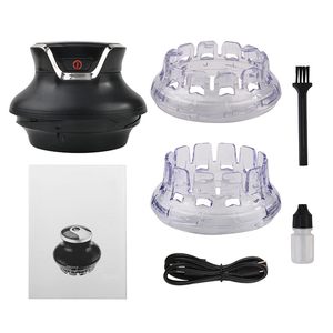 Tondeuse rotative sans fil rechargeable pour hommes, lame en acier inoxydable pour cheveux courts, usage domestique et professionnel, barbier français - Product Image 2