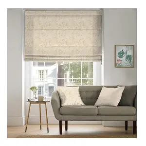 Customized Bead Rope Polyester Traditional Commercial Residential Roman Blinds Curtain For All Types Of Windows