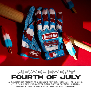Guante de bateo Pro Franklin 100% Premium Cabretta cuero diseño único venta al por mayor tarifa guantes de bateo de béisbol - Product Image 6