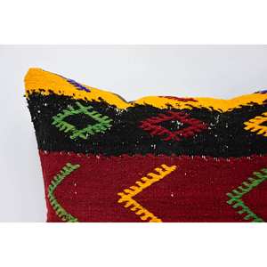 หมอน kilim ขนสัตว์หลากสี24x24นิ้วหมอนปักลายวินเทจเทคนิคการทอ - Product Image 2