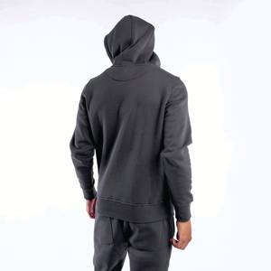 Sweat à capuche mélangé en coton de qualité supérieure pour hommes Basics réglable à manches longues Logo imprimé personnalisé Street Wear tissu confortable - Product Image 4