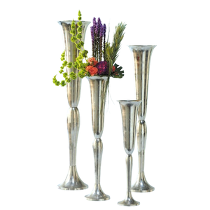 Florero de Metal para decoración, florero de aluminio dorado de alta calidad para decoración de suelo y mesa de boda de lujo - Product Image 6