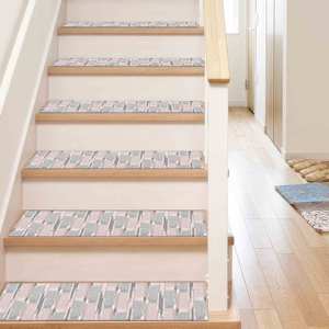 Tapis imprimé au design Kilim : rose, gris, moderne, luxueux, lavable en machine, gobelin - Product Image 2