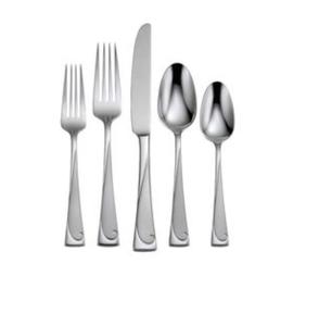 Elegant Stainless Steel Silverware Set with a High-shine <b>Mirror</b> Finished Ultra-<b>lightweight</b> Ergonomic Handle Design - Product Image 1