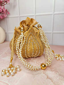 Sacs Potly pour femmes à la main Fil de broderie Accessoires de fête Seau Sacs à main à bas prix par LUXURY CRAFTS - Product Image 5