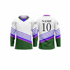 Jersey de hockey sobre hielo profesional personalizado sublimación jersey de práctica de hockey del equipo de poliéster - Product Image 1