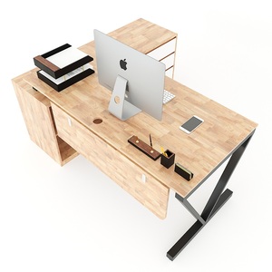 VConcept HBVC020 Executive Desk 180x160 Contemporary Design <b>Computer</b> <b>Table</b> Assembled Metal Legs <b>for</b> Office Study Bedroom Use - Product Image 2