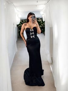 Vestido de Noche sin Tirantes de Color Personalizado, Vestido de Lujo con Diseño de Mariposa, Hecho en Turquía - Product Image 2