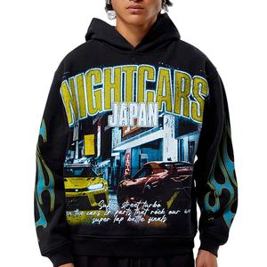 Sudadera con Capucha de Alta Calidad para Hombre, Estilo Urbano Invernal, Estampado Digital, Estilo Retro Desgastado, Hip Hop, Transpirable, 100% Algodón - Product Image 2