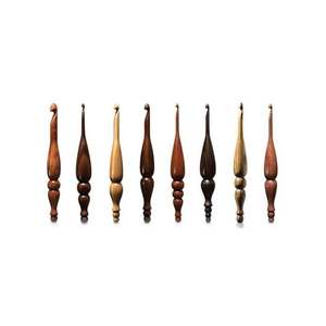 Ganchos de Crochet Largos al por Mayor, de Madera, de 3.5mm a 15mm, Juego de 11 Ganchos de Tejer, Simples y Portátiles para un Trabajo Suave - Product Image 6