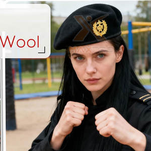 Boinas Negras Hechas a Medida, las Más Vendidas, Bajo MOQ, Boinas Resistentes para Adultos - Product Image 5