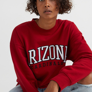 Sweat-shirt en molleton de coton épais pour femmes Sweat-shirt à col rond Pull-over décontracté Imprimé personnalisé Sweat-shirt pour femmes - Product Image 2