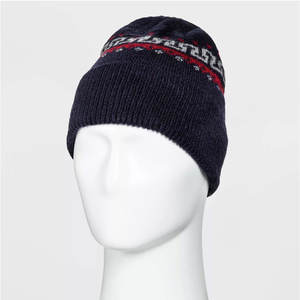 หมวกบีนนี่ถักแบบติดข้อมือเสื้อแจ็คการ์ดพร้อมแผ่นหนังหมวกปรับแต่งได้แบบพรีเมี่ยม - Product Image 5