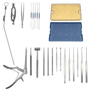 Juego de Instrumentos Quirúrgicos Oftálmicos para Cirugía Lacrimal, Bandeja Esterilizadora, Herramientas Profesionales para Cirugía Ocular, Ajustables y Duraderas - Product Image 1