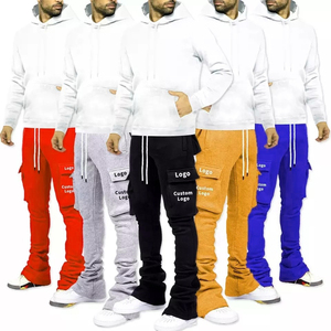 Logotipo personalizado a granel al por mayor Unisex Jogger ropa deportiva Jogging hombres conjuntos sudor chándal liso chándal para hombres - Product Image 2