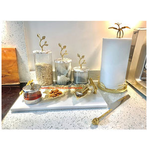 Gold Brass Leave Stainless Steel Metal <b>Tissue</b> <b>Paper</b> Stand Holder on Hot Sale - Product Image 3