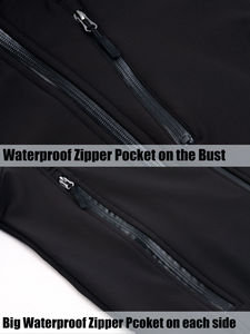 High Quality Custom Men's Soft Shell Windbreaker <b>Waterproof</b> Winter Softshell <b>Jacket</b> for Hiking Delivery Winter Fashion <b>Warm</b> Coat - Product Image 4