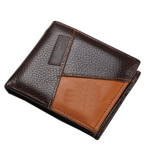 High Quality <b>Men's</b> Genuine Leather <b>Wallet</b> Zipper Closure Smart Mini Bifold <b>Trifold</b> 2 Fold Long Cash Usage Casual Smart Design - Product Image 5