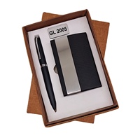Ensemble cadeau d'entreprise de luxe écologique fait main 2024, logo personnalisé, promotionnel, personnalisation, style rétro exquis, stylo