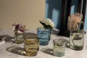 Jarrón de vela vacío reciclado transparente Simple, jarrones de flores cilíndricos resistentes al calor hechos a mano o recipientes a granel multifuncionales - Product Image 4