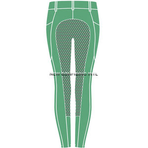 Équestre Tik Tok Leggings légers femmes collants d'équitation personnalisé genou poignée Patch de haute qualité siège complet impression silicone - Product Image 6