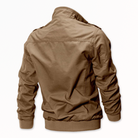 Jaket Varsity Pria Tipis Berkualitas Tinggi untuk Luar Ruangan Musim Dingin, Tiga-in-Satu, Bulu Rubah, Dapat Dibalik, Tahan Air, Ritsleting, Kulit Sapi Asli