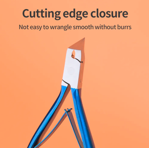 กรรไกรตัดเล็บมืออาชีพพร้อมใบมีดสแตนเลสคมโค้งสำหรับนิ้วคุดและร้านทำเล็บ - Product Image 3