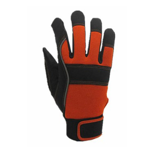 Gants de travail de mécanicien de haute qualité, résistants aux chocs, antidérapants, anti-coupures, anti-vibrations, en cuir TPR, avec sangle de poignet réglable - Product Image 2