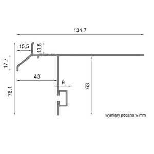 Renoplast ®   Perfil de aluminio para aleros K40, acabado de terrazas y balcones, suelos de baldosas sobre mortero adhesivo, sistemas de drenaje - Product Image 5