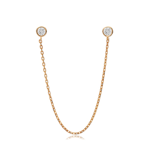 ต่างหูแบบห่วงเดี่ยว CZ สไตล์หรูหรา งานแฮนด์เมด แฟชั่นตุรกี ขายส่ง เงินแท้ 925 เครื่องประดับคุณภาพสูง - Product Image 6