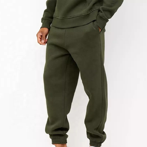 Custom Eco-Friendly Solid Cotton Tracksuits <b>Sweatpants</b> Hoodie Set Men 3D for 2 Piece Fleece <b>Oversized</b> Suit - Product Image 3