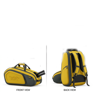 Premium 600D Polyester 420 GSM Men Tennis Bag Red Multi Panel Sports <b>Backpack</b> With Screen Print Heat Transfer Custom Logo - Product Image 4