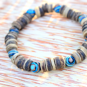 Pulsera de coco hecha a mano/Pulsera de madera de coco hecha a mano-Accesorio natural y ecológico | Viet Fargimex - Product Image 1