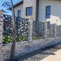 Panneau décoratif extérieur/intérieur en aluminium découpé au laser, écrans découpés au laser, panneau en aluminium perforé