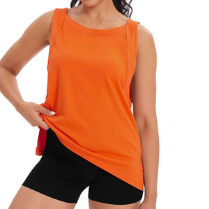 Camisetas sin mangas de gimnasio para mujer de alta calidad de estilo dulce, chaleco de Fitness personalizado para entrenamiento, Yoga, correr, deportes, tela de punto con cuentas - Product Image 3