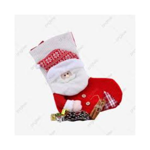 Vente en gros de chaussettes de Noël personnalisées avec lettre rouge en laine fine tricotée pour enfants - Product Image 3