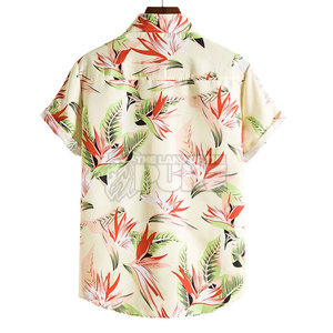 Chemises décontractées imprimées pour hommes, confortables et tendance, taille personnalisée, faible MOQ, chemises décontractées imprimées pour hommes en vente en ligne - Product Image 2