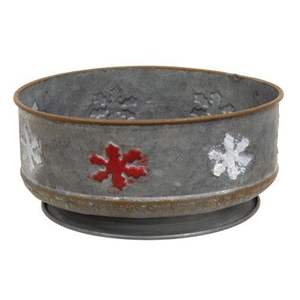 Plateau rond galvanisé pour Noël Articles alimentaires Snacks Toffee Chocolate Dessert Plateaux métalliques Plateau décoratif pour Noël Design d'arbre - Product Image 4