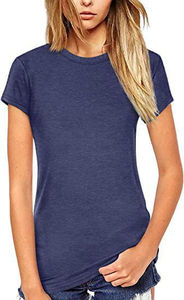 Ropa deportiva de verano para mujer personalizada OEM, Camiseta corta XL ajustada de algodón con estampado informal y camisetas de entrenamiento - Product Image 6