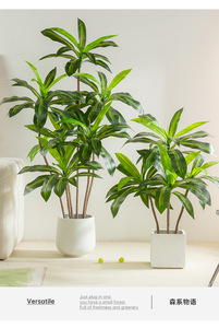 Planta <span class=keywords><strong>Artificial</strong></span> en Maceta Desmontada con Relieve, Bonsái Grande para Decoración de Interiores - Product Image 3